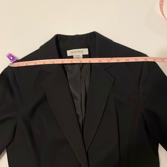 Nine West Black Jacket/Blazer - 3/4 sleeve, size 4 - Picture 9 of 10